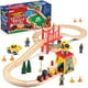 thumbnail image 1 of Juego de trenes de madera Play22 de 38 piezas para niños de 2 a 4 años, 1 of 2