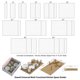 thumbnail image 3 of Set ajustable de 9 clavijas de madera para cajón de cocina Caddy Dowell 84 cm, 3 of 9