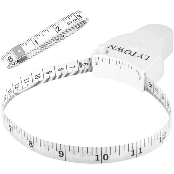 Cinta métrica corporal LYTOWN, telescópica automática, 150 cm, 2 unidades
