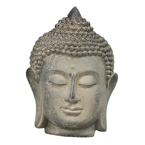 Magideal - Estatua De Cabeza De Buda, Estatuilla, Estatuas De Buda Fengshui, Adorno Decorativo De Escritorio Para Sala De Estar, Oficina, Porche, Escultura Medit