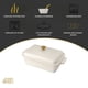 thumbnail image 2 of Fuente Horno Thyme Table 33x23cm Tapa Embossed Blanca, 2 of 3