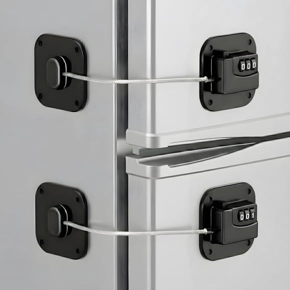 Cerradura para refrigerador Tickselect, 2 piezas, con código de combinación, resistente
