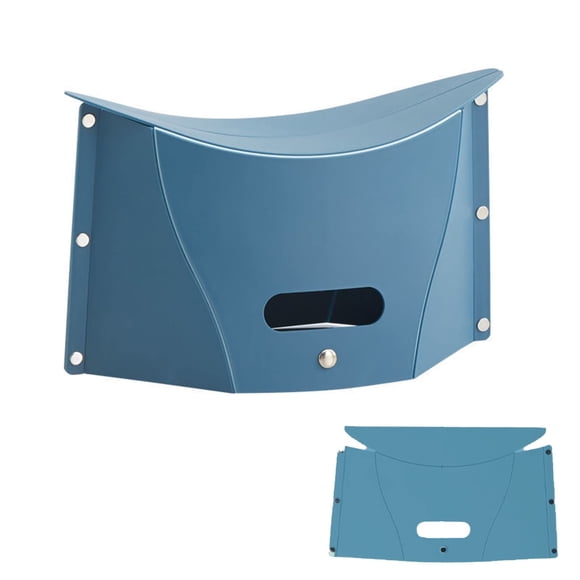 Banquito De Camping Plegable Liviano Y Portátil Azul