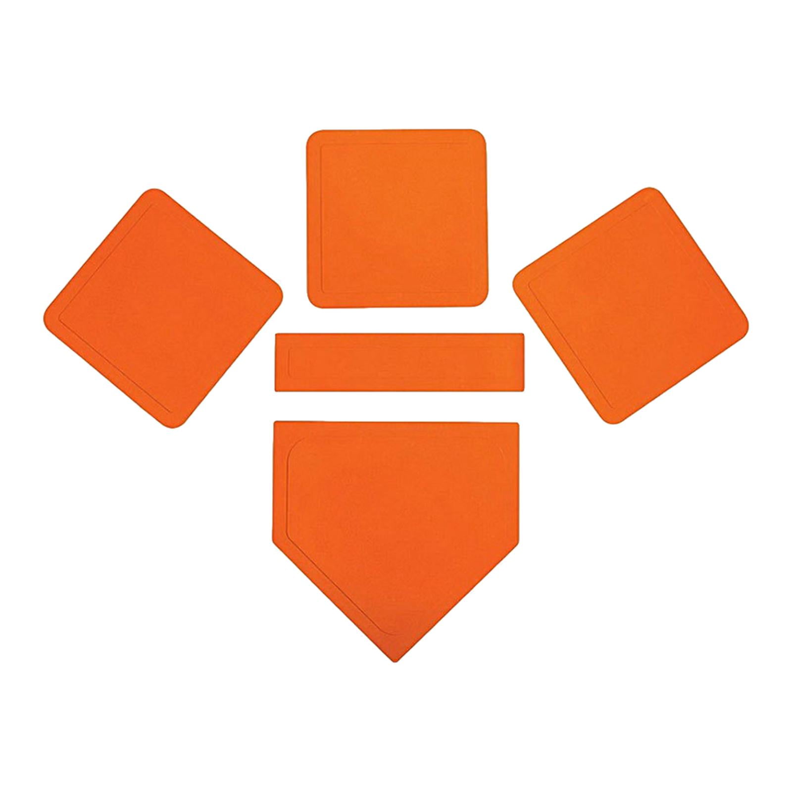 Magideal - Juego De Bases De Béisbol Y Sóftbol, Fácil De Instalar, Equipo De Práctica Portátil Para Patio Trasero. Naranja