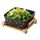thumbnail image 1 of Ensaladera Cuadrada De Cerámica Con Soporte Negro, 1 of 4