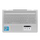 thumbnail image 1 of Top Cover HP Teclado Retroiluminado Español Plata para Notebook Pavilion 15-cc (Nuevo), 1 of 2