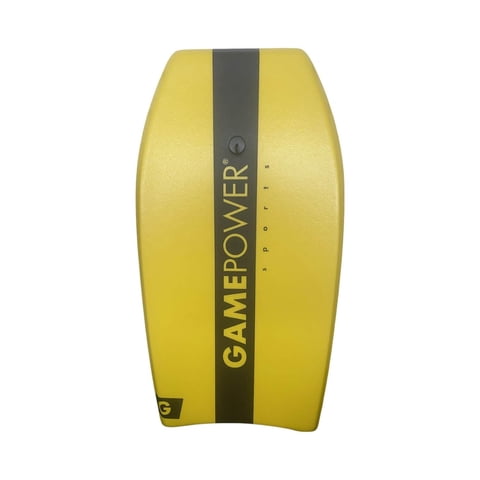 Gamepower - Tabla Bodyboard Surf 37 + Leash | 93X79X5Cm Amarillo Tamano Unico
