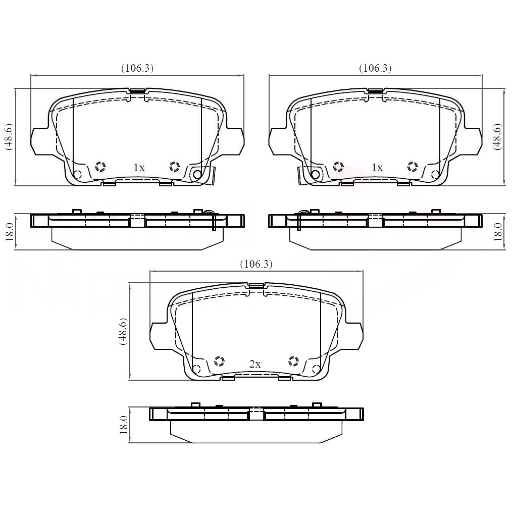 Pastillas Freno Para Auto Allied Nippon Adb32384