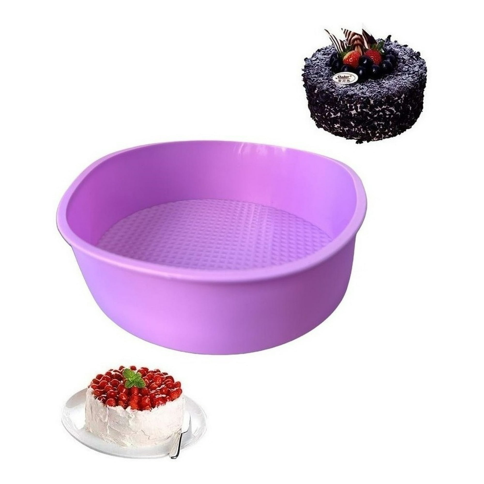 Genérico - Molde Silicona Molde De Torta Molde De Silicona Mini Redondo