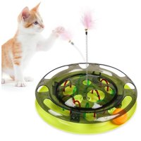 Total E-Commerce - Juguete 3 En 1 Plato Giratorio Para Gatos Mascotas