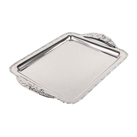 Magideal - Bandeja Para Almacenar Alimentos, Bandeja Para Servir, Resistente A Los Arañazos, Versátil, Plato De Postre, Plato Rectangular Para Bufé, Bodas, Hogar Medio