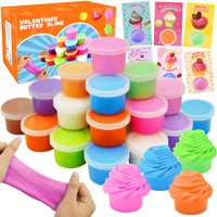Juguete De San Valentín Butter Slime, Paquete De 28 Con Tarjetas Para Niños Olixmlya