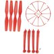 thumbnail image 2 of 4 unids cubierta de la hélice / rotection para syma x5hw x5hc avión accesorios rojo, 2 of 5