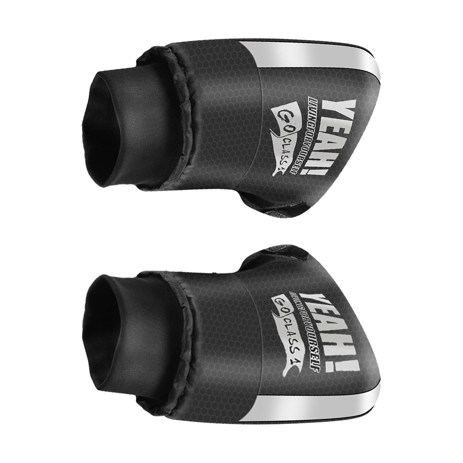 Magideal - Guantes Para Manillar De Motocicleta, Cubierta Suave A Prueba De Viento Para Mango, Orejeras Para Atv Para Clima Frío, Motocicleta, Scooter, Moto De Sí Impreso