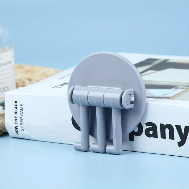 1pc Multifunctional Rotary Hook Kitchen Bathroom Wall Three Fork Hook Punch Free 3-branch Traceless Hanging