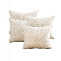 Genérico - Juego De 4 Fundas De Cojin 45Cmx45Cm Bordadas F2