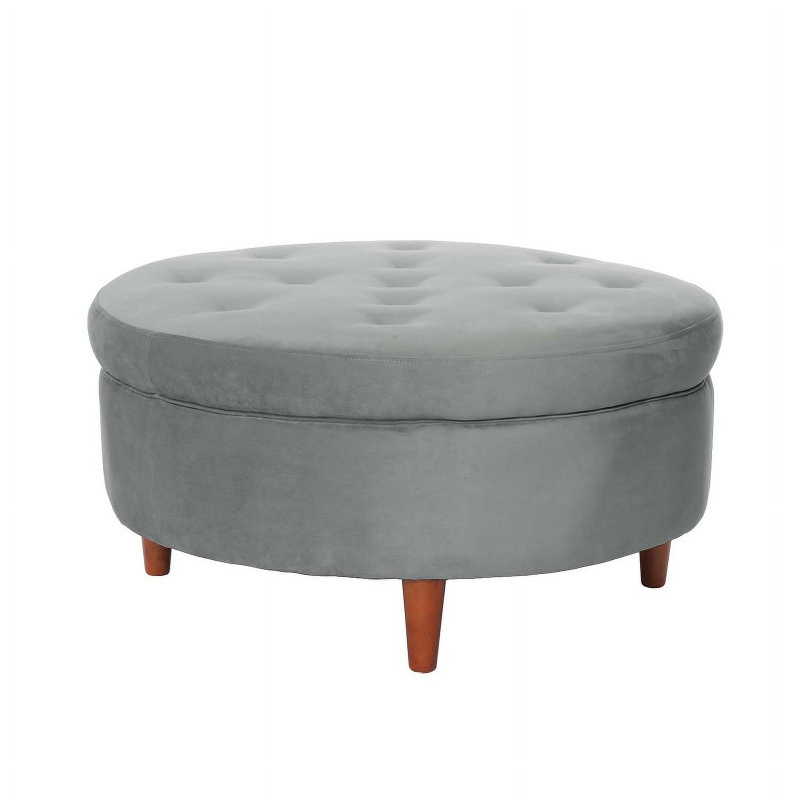 Latam Home - Pouf Paris Tela Velvet Gris