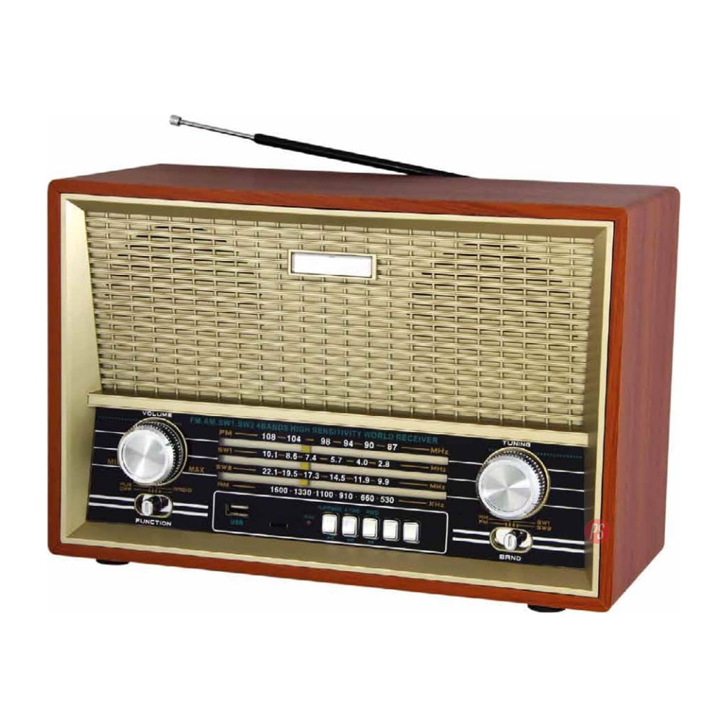 Audiopro - Radio Retro Portátil Bluetooth 10W - Ps