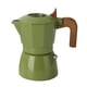 thumbnail image 2 of Moka Pots Aluminio Moda 100ml Uso En El Hogar Cafetera Estufa Cafetera Espresso Verde, 2 of 3