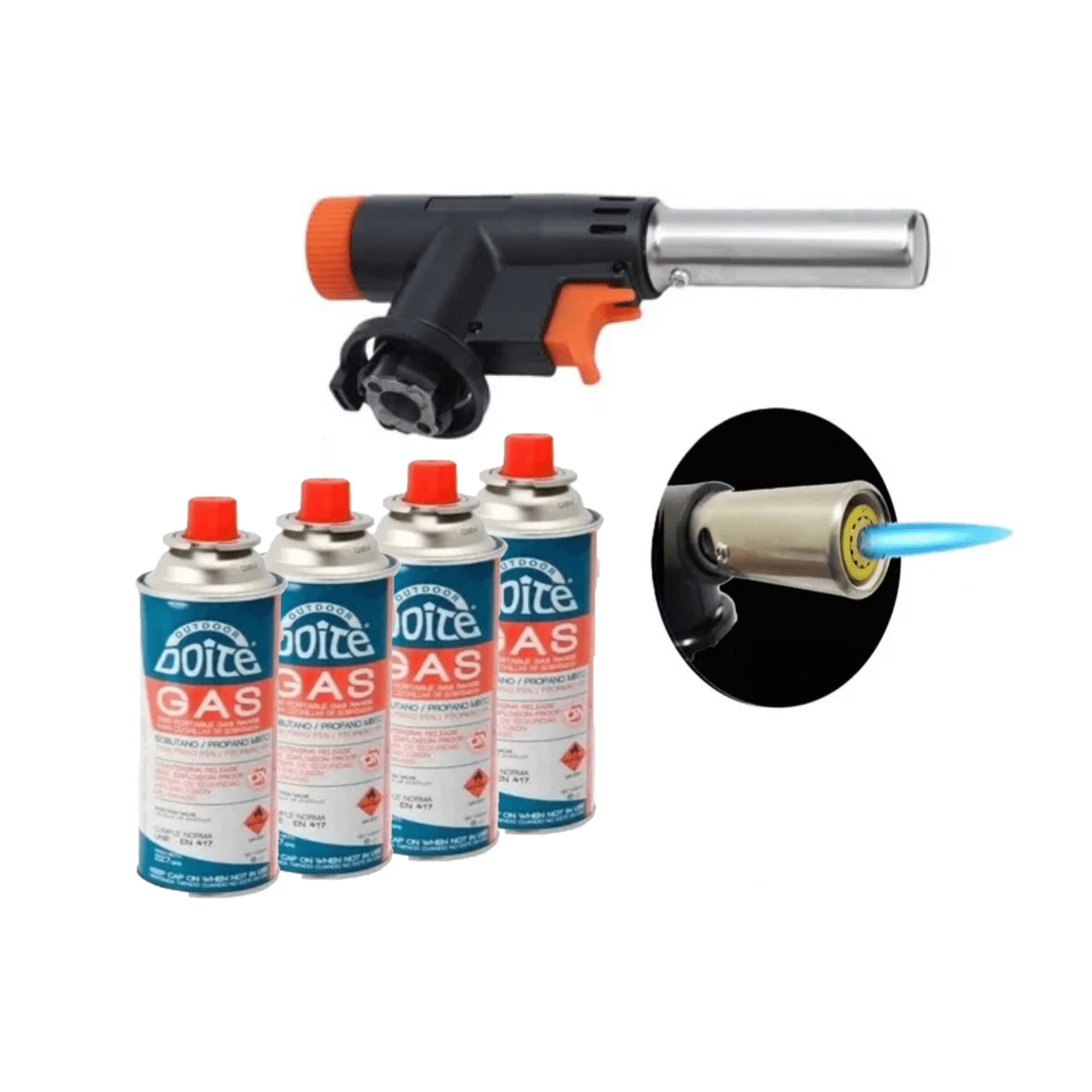 Campsor - Gas Doite Propano Butano X4 + Soplete Cocina De Gas Butano