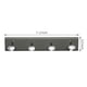 thumbnail image 3 of REGALWOVEN 1 Pcs Perchero de Pared, Gancho de Aluminio, Ganchos de Pared para Colgar, Perchero para Entrada, Baño, Dormitorio Gris 11.2*2.2in, 3 of 3