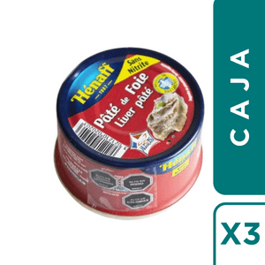 Pack 6 Latas Pate Foie Henaff 130 Grs C/U