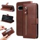 thumbnail image 1 of Funda tipo cartera para Google Pixel 8 Pro con bolsillo con cremallera y ranuras para tarjetas – Función de soporte Marrón, 1 of 6