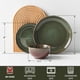 thumbnail image 2 of Juego de vajilla Pokini Stoneware Service 4, 12 piezas, marrón y verde, 2 of 7