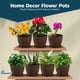 thumbnail image 4 of Macetas Lifemaster marrones de 6" con platos, paquete de 12, 4 of 9