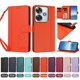 thumbnail image 4 of Funda Cartera Trébol para Xiaomi Poco F6 con Ranuras Tarjetas y Carga Inalámbrica Naranja, 4 of 6