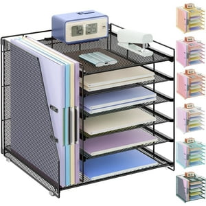 Organizadores Y Accesorios De Escritorio Gianotter Organizador De Papel De 6 Niveles