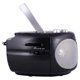 thumbnail image 5 of Reproductor de CD portátil HANNLOMAX HX-323CD, radio AM/FM, grabadora de casetes, graba desde CD o radio, con entrada para audífonos, fuente de energía dual AC/DC. (Negro), 5 of 5