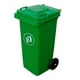 thumbnail image 1 of Contenedor De Basura 120 Litros Color Verde, 1 of 2