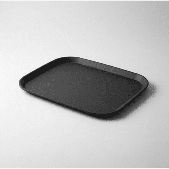 Bandeja Garzón Antideslizante Rectangular 46.5x36cm Negra