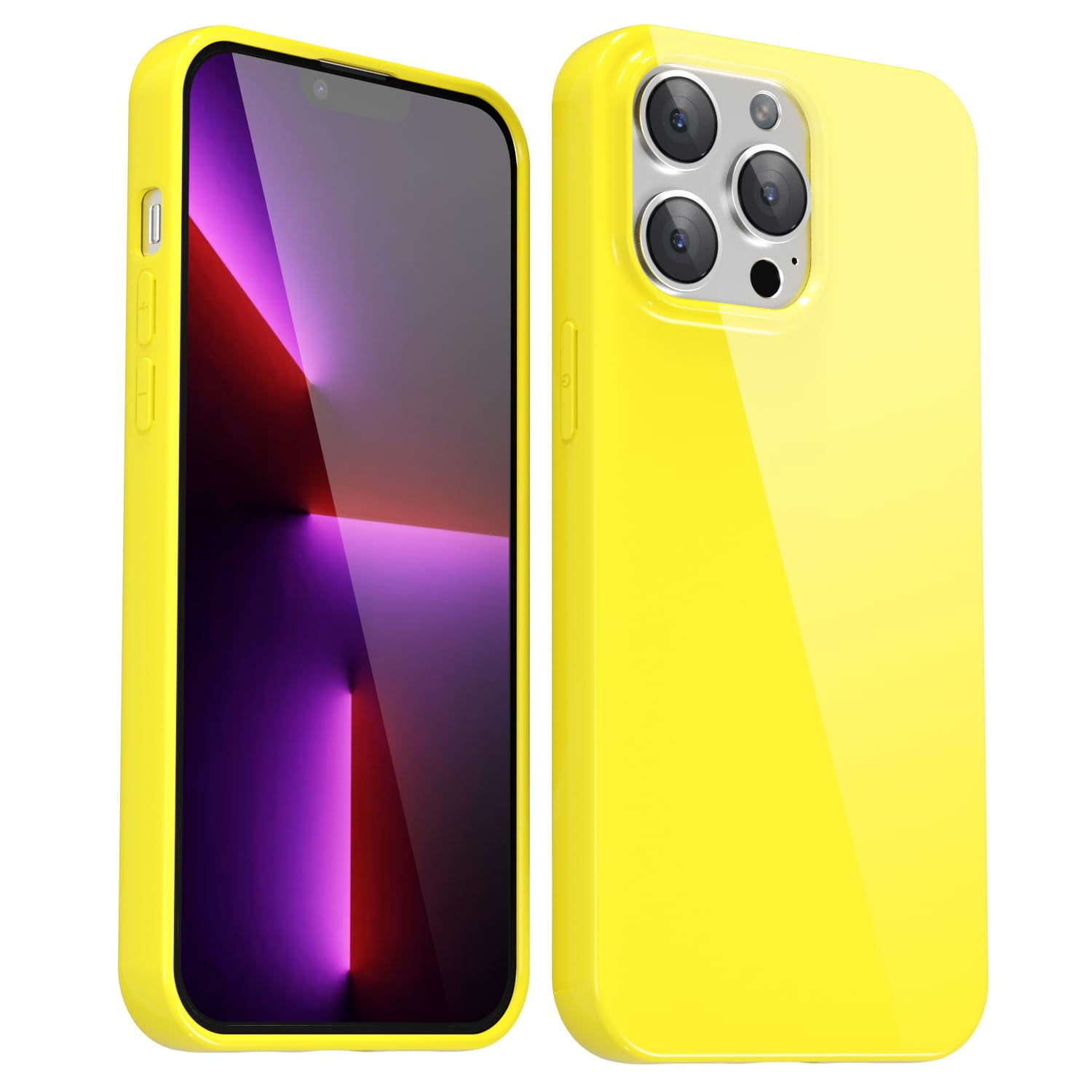 Funda De Silicona Svanove Para Iphone 13 Pro De 6.1 Pulgadas, Color Amarillo