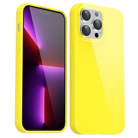 Funda De Silicona Svanove Para Iphone 13 Pro De 6.1 Pulgadas, Color Amarillo