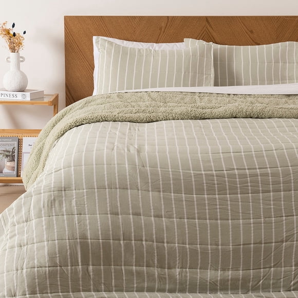 Quilt Palma Cationic Sherpa S. King Verde