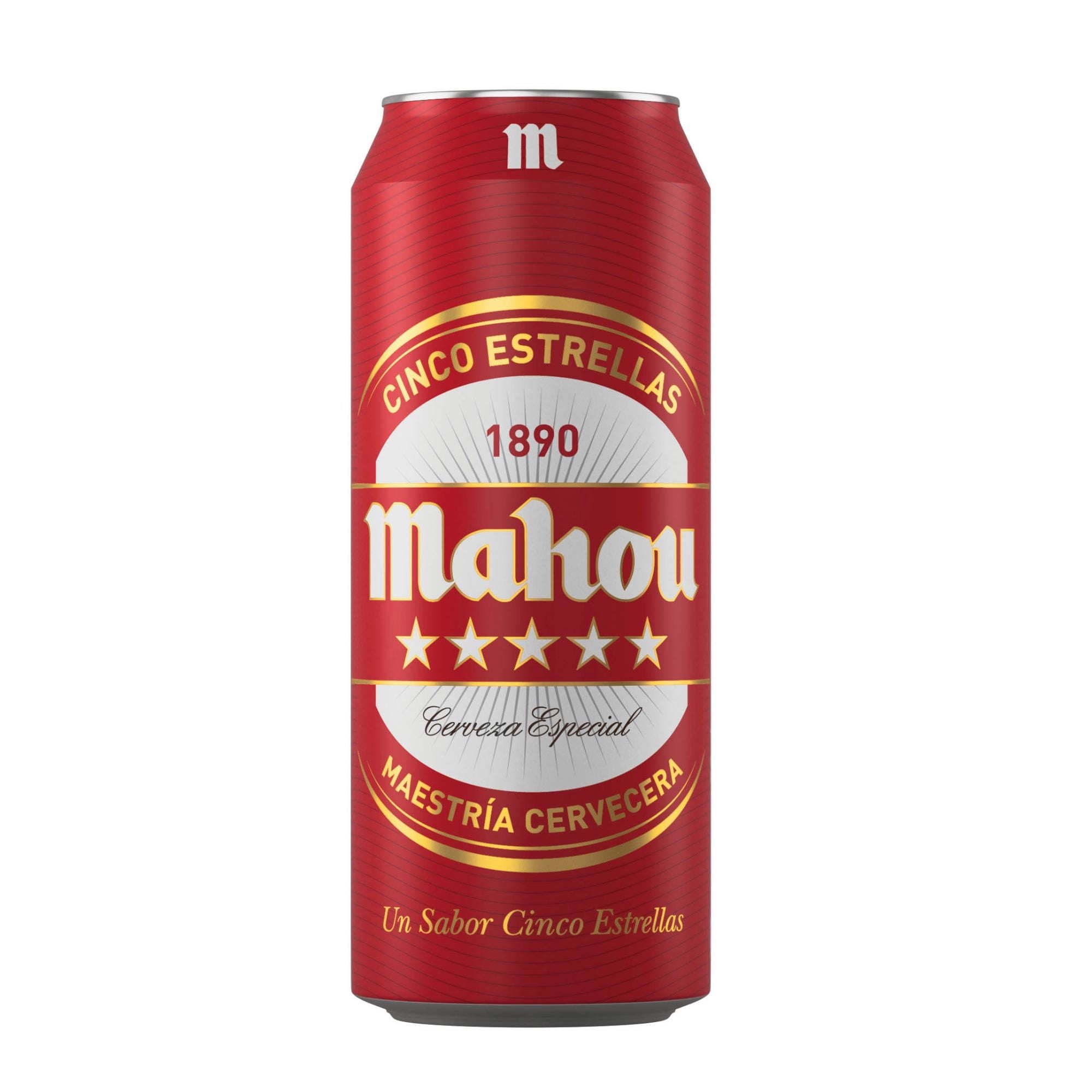 Cerveza Pale Lager Cinco Estrellas 5.5° Lata 500 ml Mahou