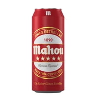 Cerveza Pale Lager Cinco Estrellas 5.5° Lata 500 Ml Mahou