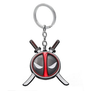 Estoykuku - Llavero Metálico Cara Deadpool Marvel Avengers