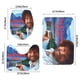 thumbnail image 3 of Bob Ross: La Alegría de Pintar Juego de 3 alfombras de baño de coral fleece: tapete de baño + alfombra de inodoro en forma de U + funda de tapa de inodoro en forma de O, 3 of 6