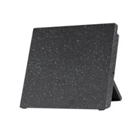 Bothyi - Bloque De Cuchillo De Ahorro De Espacio De Soporte De Cuchillo Magnético Para Encimera De Blanco Blanco