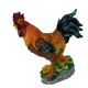 thumbnail image 5 of Resina Gallo Estatuilla Jardín Patio Adorno Granja Animal Decoración Rojo Marrón, 5 of 5