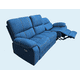thumbnail image 3 of Sofa Reclinable Electrico CasaFactory 3 Cuerpos Felpa Azul USB, 3 of 6