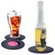 thumbnail image 4 of Juego de 6 posavasos retro con diseño de disco de vinilo para bebidas: protege el escritorio y evita daños en los muebles., 4 of 8