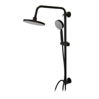 Stretto - Columna De Ducha Grifo Plato Llave Modelo Venti Negro Mate