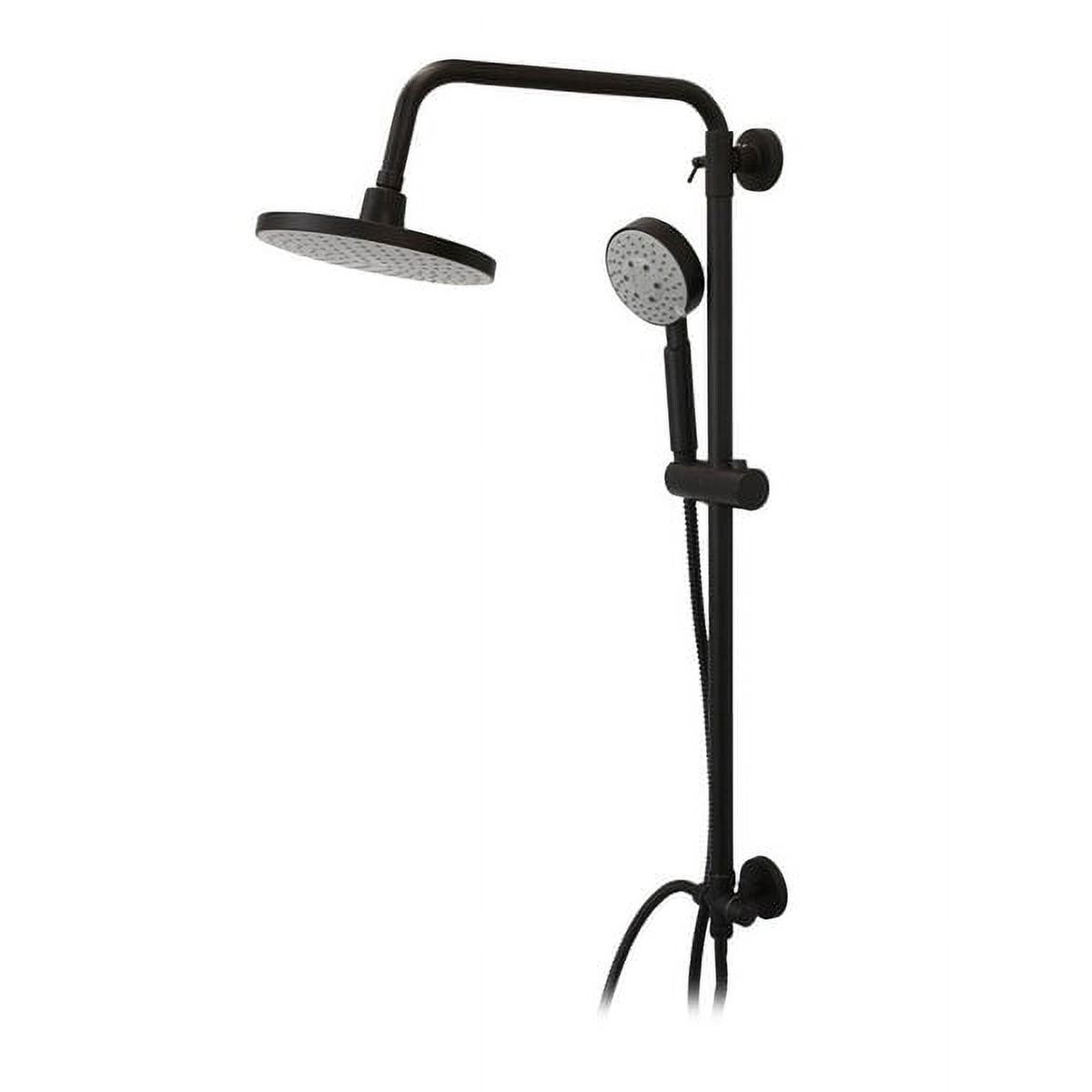 Stretto - Columna De Ducha Grifo Plato Llave Modelo Venti Negro Mate