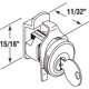 thumbnail image 2 of Cerradura para buzón Prime-Line S 4130, niquelada, ILCO 1003M, 2 of 3