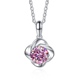 thumbnail image 2 of Collares de Moissanita de 1 Uds para Mujer Collar de Plata Esterlina 925 con Dije de Diamante de Moissanita Color D VVS1 Amarillo/azul/rosa, Regalo de Joyería para Mujer Mamá Niñas con Certificado, 2 of 9
