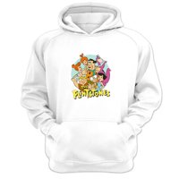 Genérico - Polerón Canguro Los Picapiedras Blanco Talla Xl Unisex